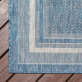 5' x 8' Indoor & Outdoor Casual Solid Tonal Border Area Rug